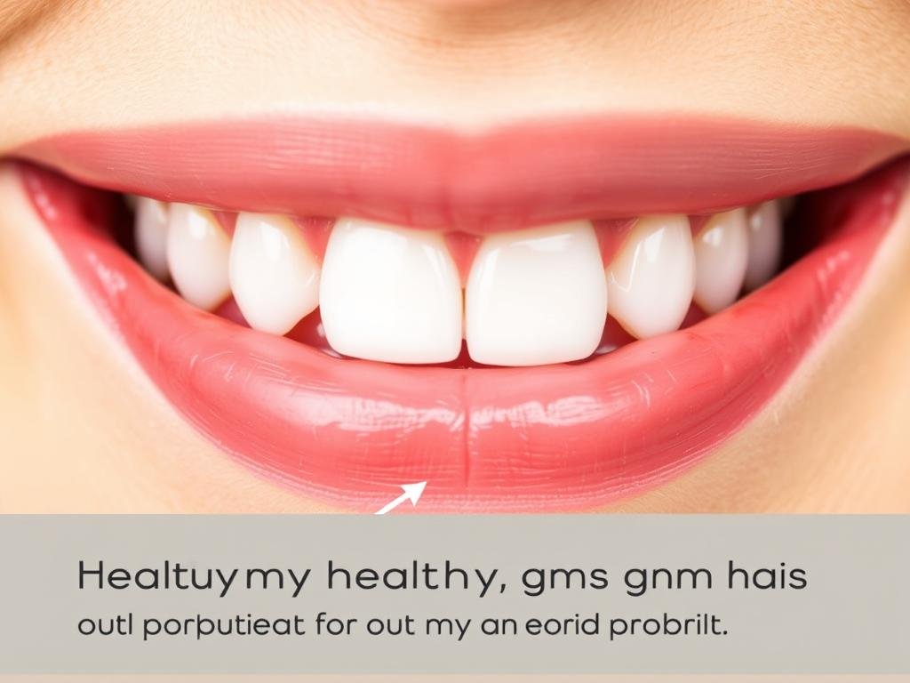 Close-up of healthy gums after using ProDentim probiotic supplement