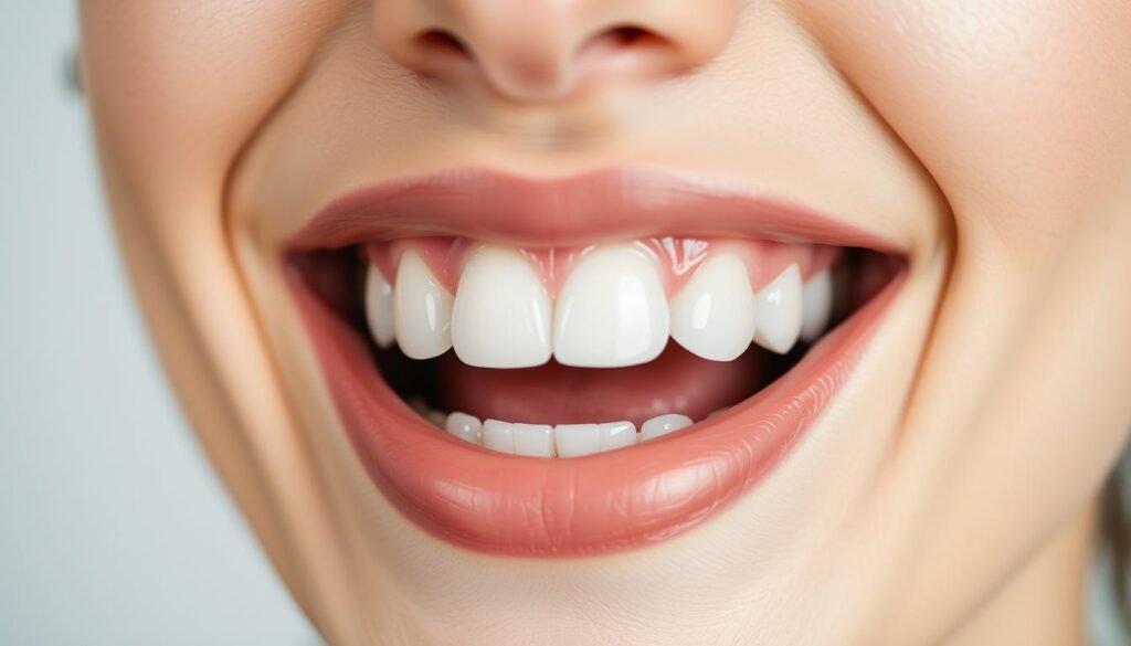 Person with healthy smile after using ProDentim probiotic supplement