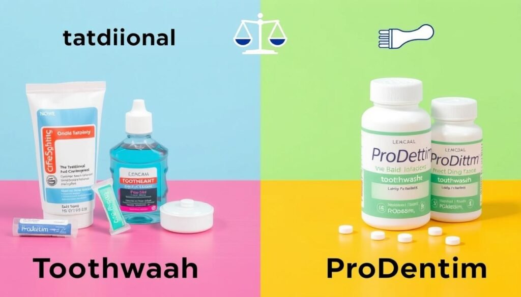 ProDentim probiotic review comparing it with traditional dental products
