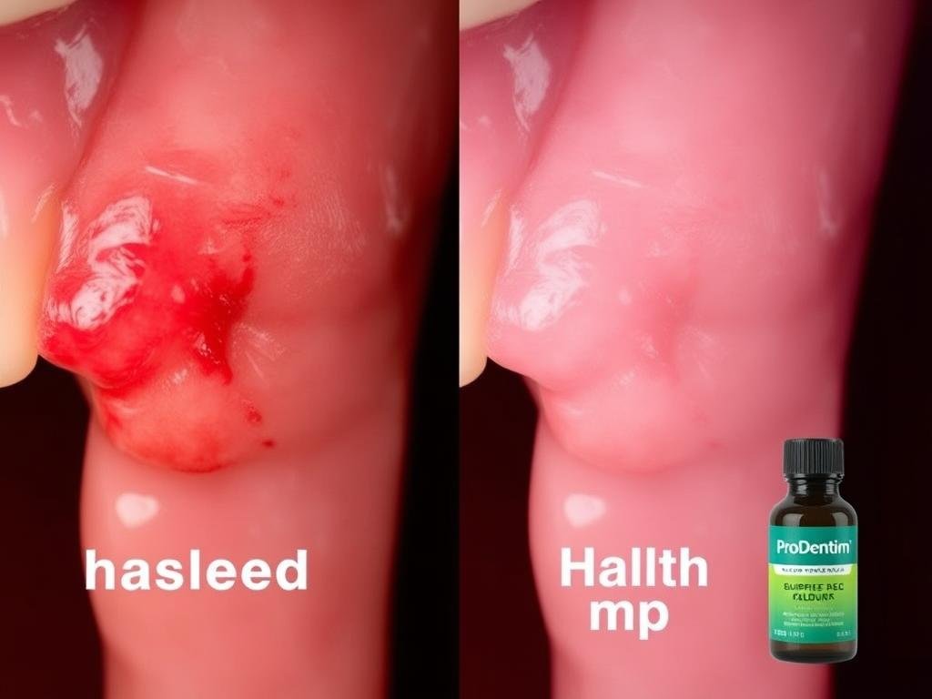 ProDentim probiotic review showing effects on gum health and inflammation reduction