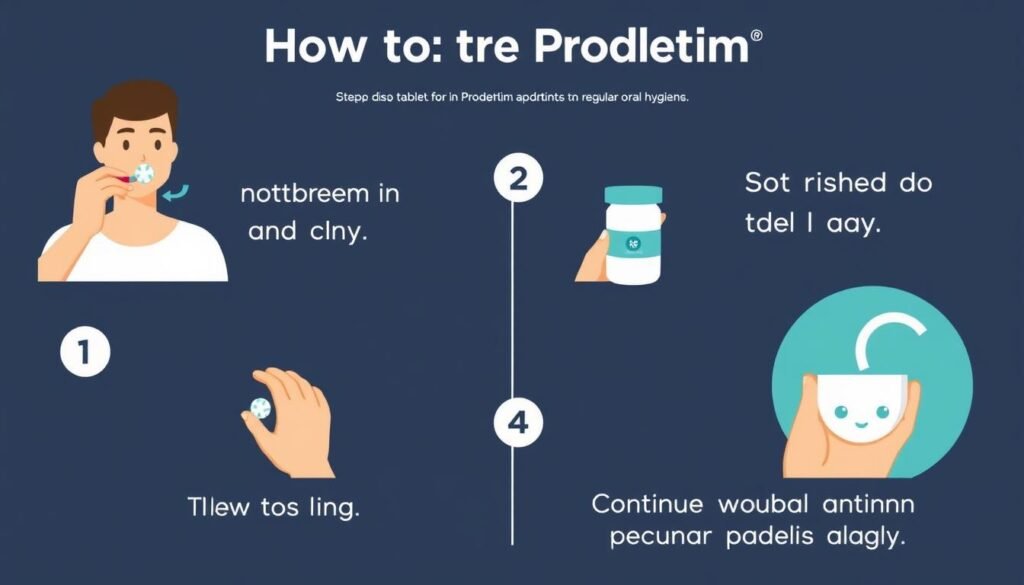 ProDentim probiotic review showing proper usage instructions