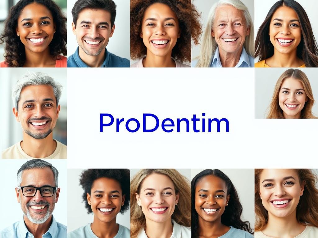 ProDentim probiotic review showing satisfied customers with healthy smiles