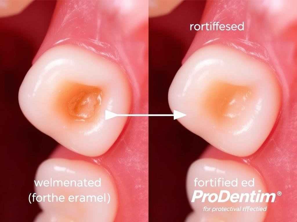 ProDentim probiotic review showing tooth enamel protection and strengthening